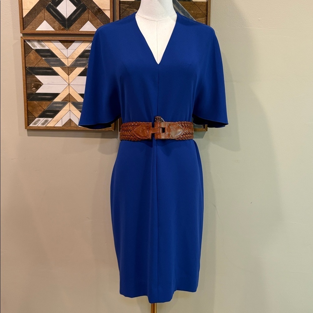 Ralph Lauren Purple Label Royal Blue Dress Spring 2018 Collection 6 EUC